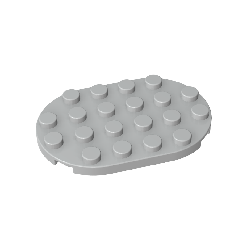 Gobricks,4x6 oval board,3766