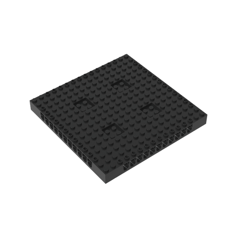 Gobricks,16x16x1 1/3 perforated baseboard tile,gds90561
