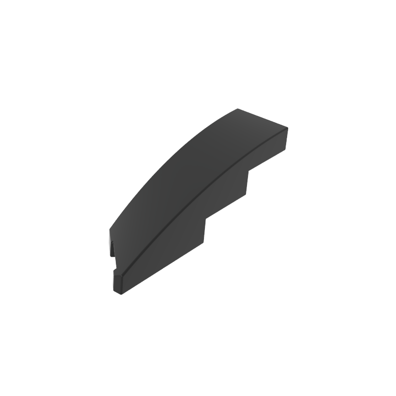 Gobricks,4x1 wedge-shaped arc panel right,5414