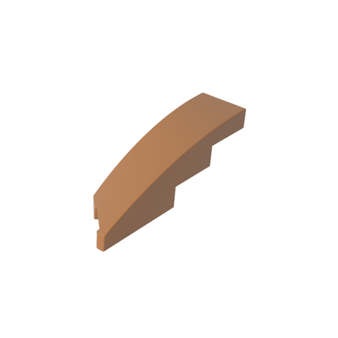 Gobricks,4x1 wedge-shaped arc panel right,5414