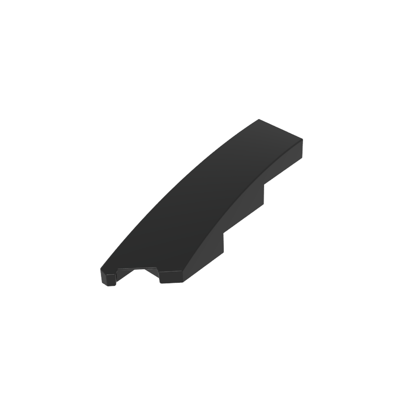 Gobricks,4x1 wedge-shaped curved panel left,5415