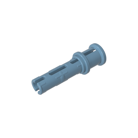 Gobricks,Technic Pin Long with Friction Ridges Lengthwise and Stop Bush [Ridge Near Rim],32054,65304