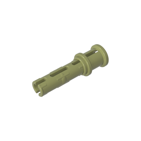 Gobricks,Technic Pin Long with Friction Ridges Lengthwise and Stop Bush [Ridge Near Rim],32054,65304