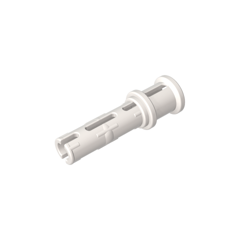 Gobricks,Technic Pin Long with Friction Ridges Lengthwise and Stop Bush [Ridge Near Rim],32054,65304
