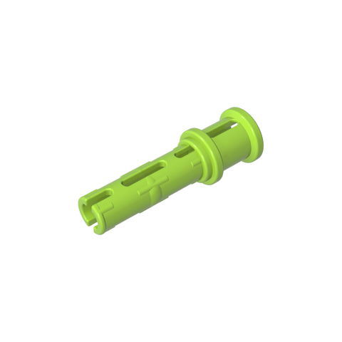 Gobricks,Technic Pin Long with Friction Ridges Lengthwise and Stop Bush [Ridge Near Rim],32054,65304