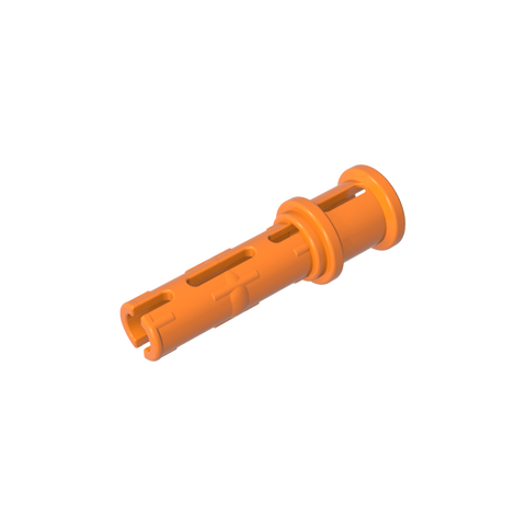 Gobricks,Technic Pin Long with Friction Ridges Lengthwise and Stop Bush [Ridge Near Rim],32054,65304
