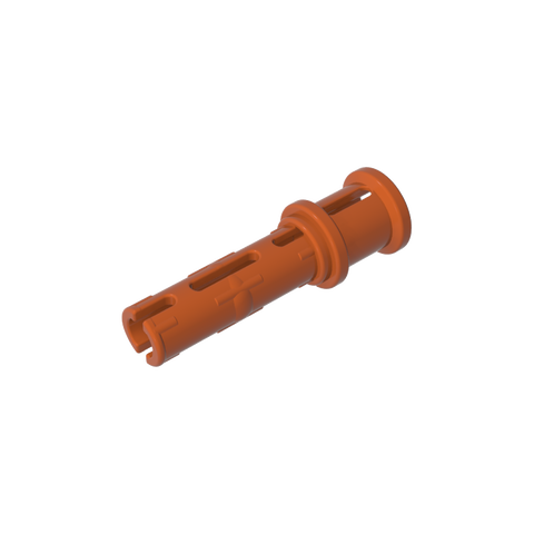 Gobricks,Technic Pin Long with Friction Ridges Lengthwise and Stop Bush [Ridge Near Rim],32054,65304