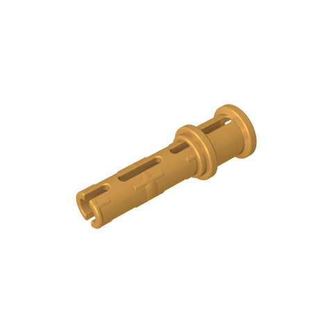 Gobricks,Technic Pin Long with Friction Ridges Lengthwise and Stop Bush [Ridge Near Rim],32054,65304