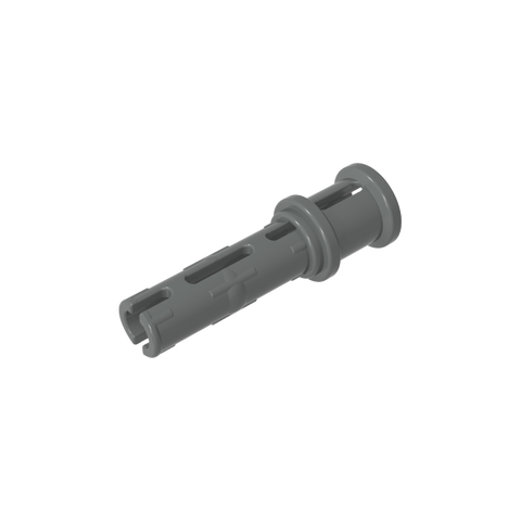 Gobricks,Technic Pin Long with Friction Ridges Lengthwise and Stop Bush [Ridge Near Rim],32054,65304