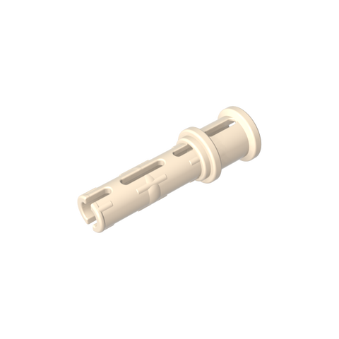 Gobricks,Technic Pin Long with Friction Ridges Lengthwise and Stop Bush [Ridge Near Rim],32054,65304