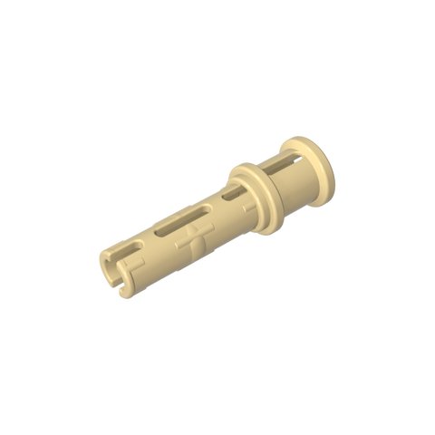 Gobricks,Technic Pin Long with Friction Ridges Lengthwise and Stop Bush [Ridge Near Rim],32054,65304