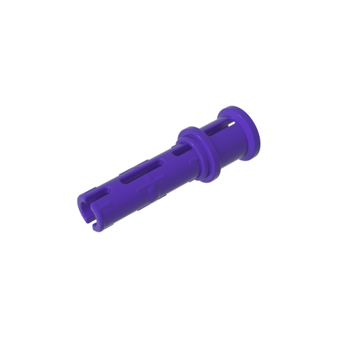 Gobricks,Technic Pin Long with Friction Ridges Lengthwise and Stop Bush [Ridge Near Rim],32054,65304