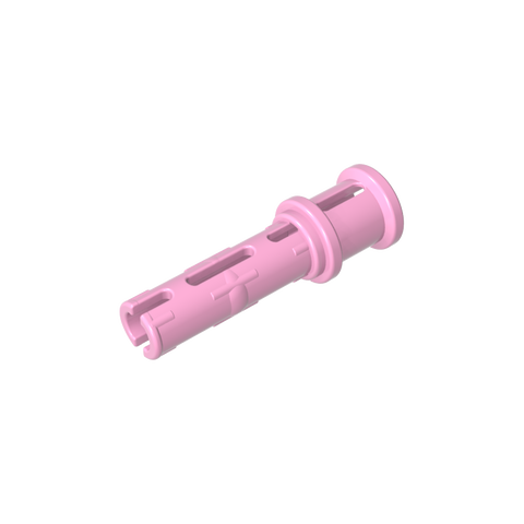 Gobricks,Technic Pin Long with Friction Ridges Lengthwise and Stop Bush [Ridge Near Rim],32054,65304