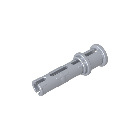 Gobricks,Technic Pin Long with Friction Ridges Lengthwise and Stop Bush [Ridge Near Rim],32054,65304