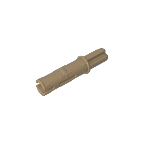 Gobricks,Technic Axle Pin 3L with Friction Ridges Lengthwise and 1L Axle,11214