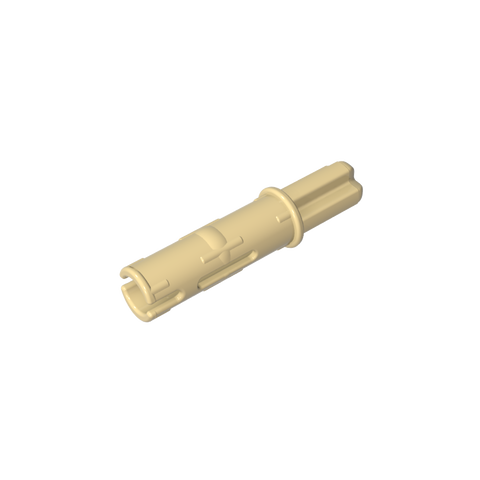 Gobricks,Technic Axle Pin 3L with Friction Ridges Lengthwise and 1L Axle,11214