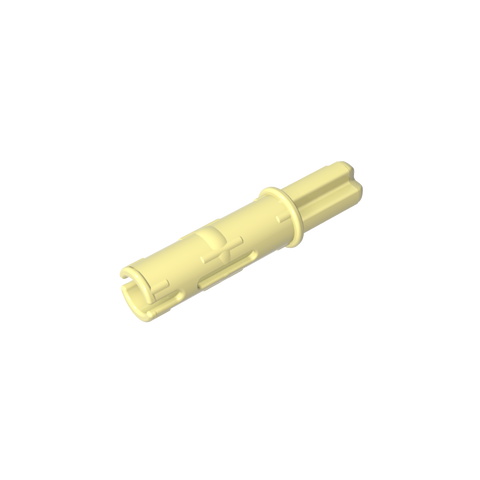 Gobricks,Technic Axle Pin 3L with Friction Ridges Lengthwise and 1L Axle,11214