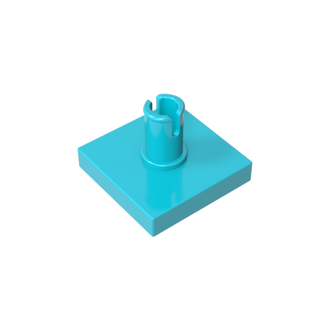 Gobricks,Tile Special 2 x 2 with Pin,2460,49153