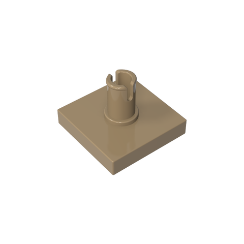 Gobricks,Tile Special 2 x 2 with Pin,2460,49153