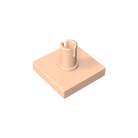 Gobricks,Tile Special 2 x 2 with Pin,2460,49153