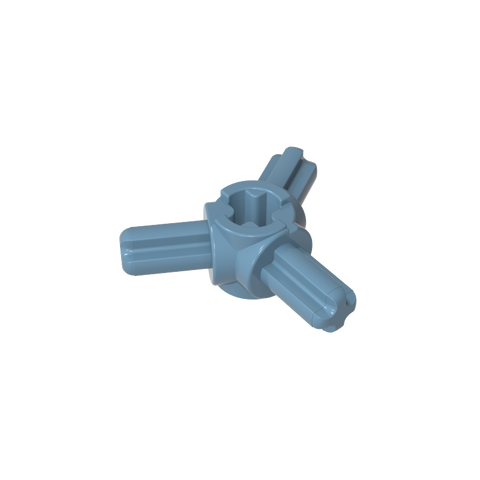 Gobricks,Technic Axle Connector Hub with 3 Axles at 120°,57585