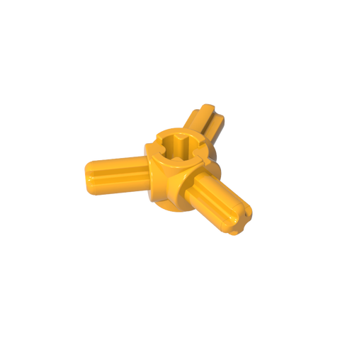 Gobricks,Technic Axle Connector Hub with 3 Axles at 120°,57585