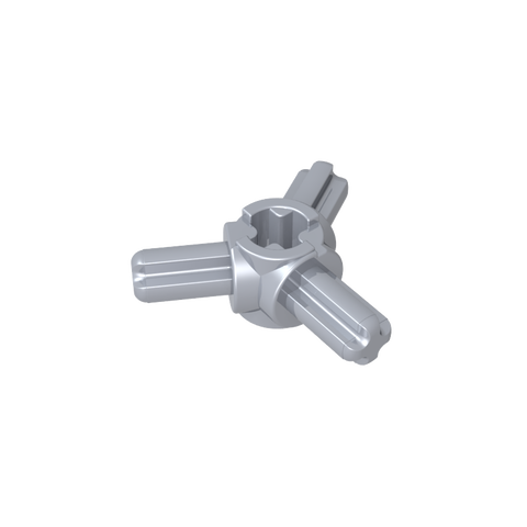 Gobricks,Technic Axle Connector Hub with 3 Axles at 120°,57585