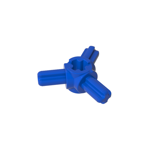 Gobricks,Technic Axle Connector Hub with 3 Axles at 120°,57585