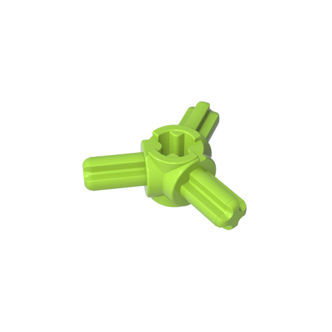 Gobricks,Technic Axle Connector Hub with 3 Axles at 120°,57585