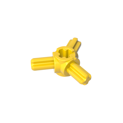 Gobricks,Technic Axle Connector Hub with 3 Axles at 120°,57585