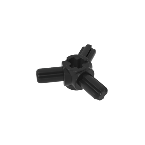 Gobricks,Technic Axle Connector Hub with 3 Axles at 120°,57585
