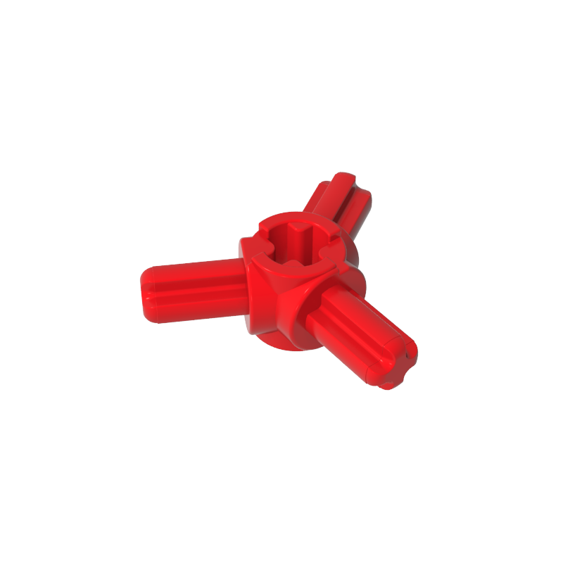Gobricks,Technic Axle Connector Hub with 3 Axles at 120°,57585