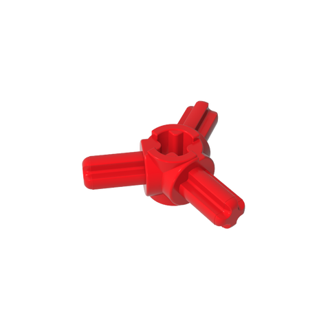 Gobricks,Technic Axle Connector Hub with 3 Axles at 120°,57585