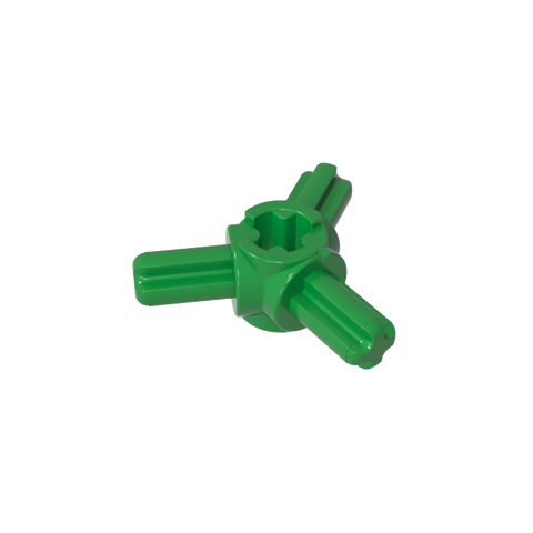 Gobricks,Technic Axle Connector Hub with 3 Axles at 120°,57585