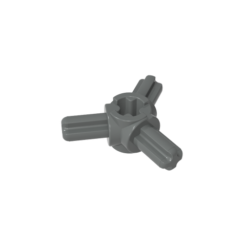 Gobricks,Technic Axle Connector Hub with 3 Axles at 120°,57585