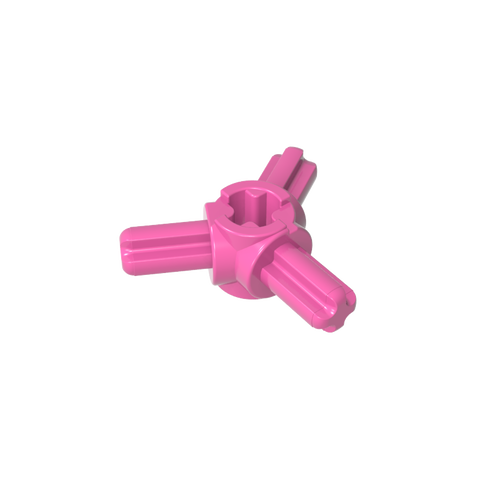 Gobricks,Technic Axle Connector Hub with 3 Axles at 120°,57585