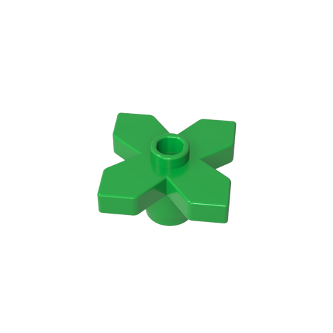 Gobricks,Plant, Flower 2 x 2 Leaves - Angular,4727