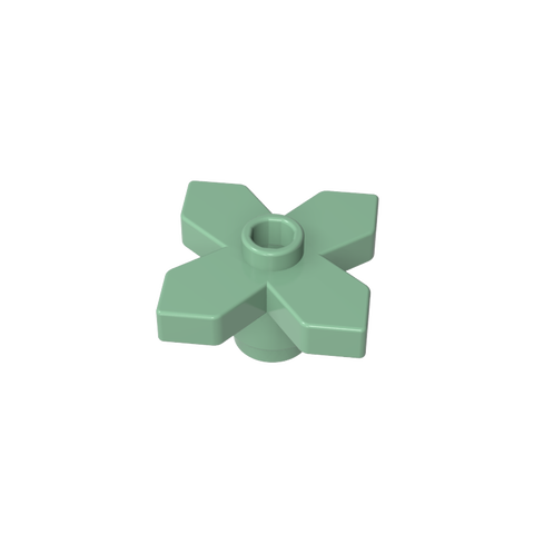 Gobricks,Plant, Flower 2 x 2 Leaves - Angular,4727