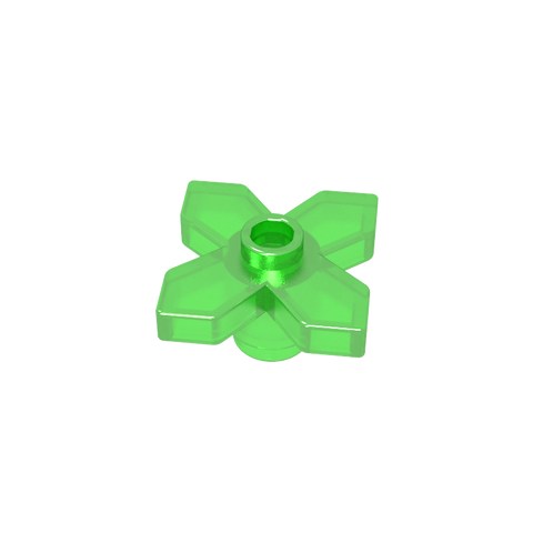 Gobricks,Plant, Flower 2 x 2 Leaves - Angular,4727
