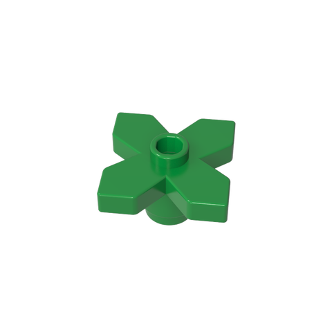 Gobricks,Plant, Flower 2 x 2 Leaves - Angular,4727