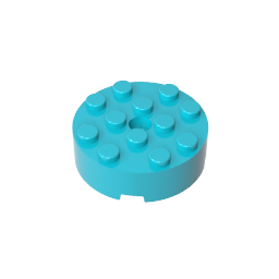 Gobricks,Brick Round 4 x 4 [Centre Hole],87081