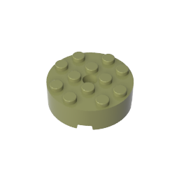 Gobricks,Brick Round 4 x 4 [Centre Hole],87081
