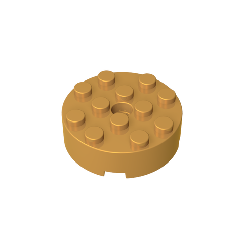 Gobricks,Brick Round 4 x 4 [Centre Hole],87081