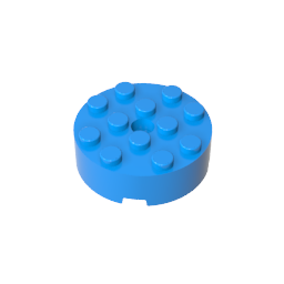Gobricks,Brick Round 4 x 4 [Centre Hole],87081