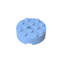 Gobricks,Brick Round 4 x 4 [Centre Hole],87081