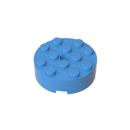 Gobricks,Brick Round 4 x 4 [Centre Hole],87081