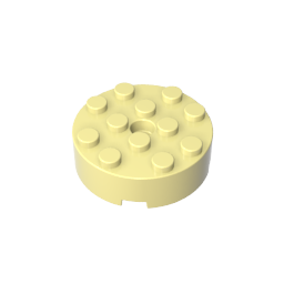 Gobricks,Brick Round 4 x 4 [Centre Hole],87081