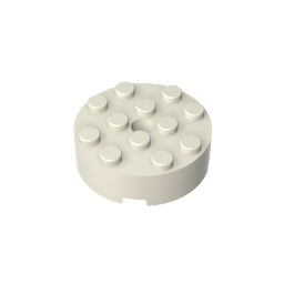 Gobricks,Brick Round 4 x 4 [Centre Hole],87081
