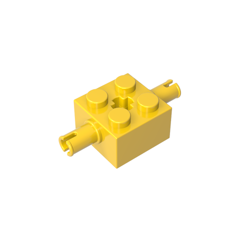 Gobricks,Brick Special 2 x 2 with 2 Pins and Axle Hole,30000,65514