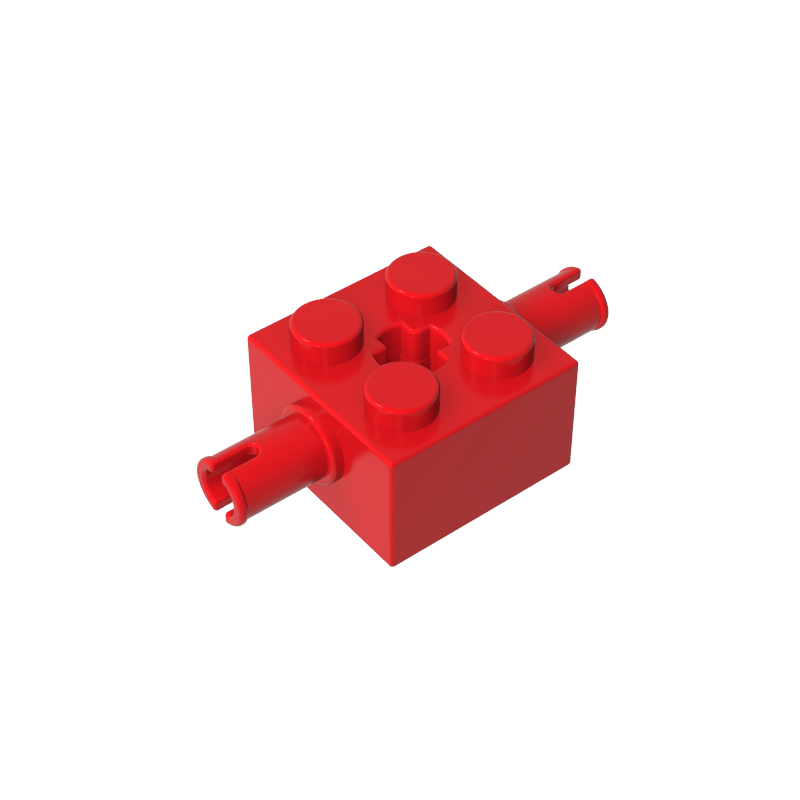 Gobricks,Brick Special 2 x 2 with 2 Pins and Axle Hole,30000,65514